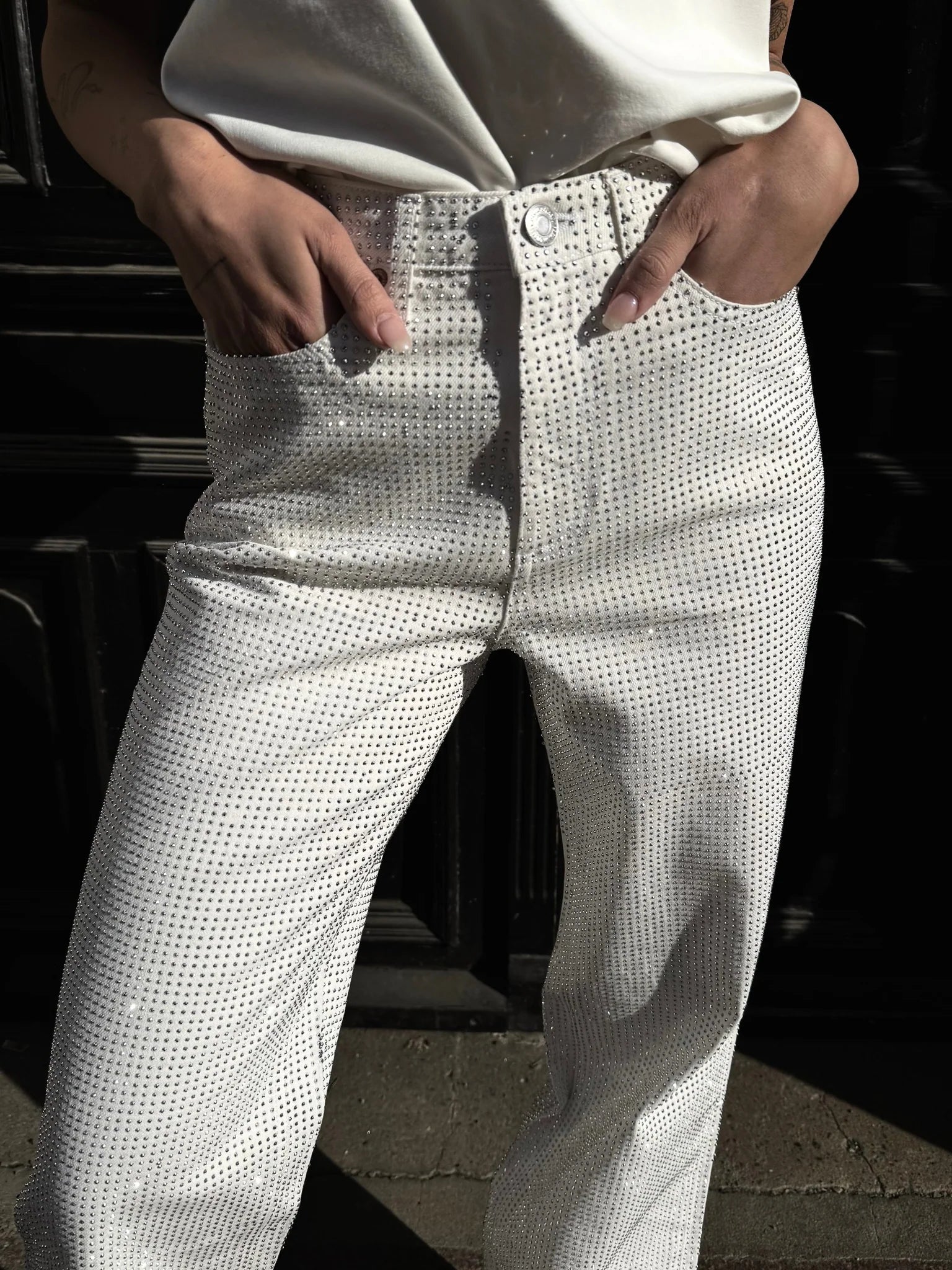 VMTESSA RHINESTONES - Bright White